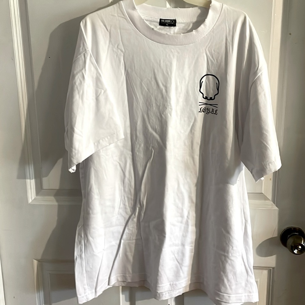 The Drive Clothing white slightly distressed XL t-shirt